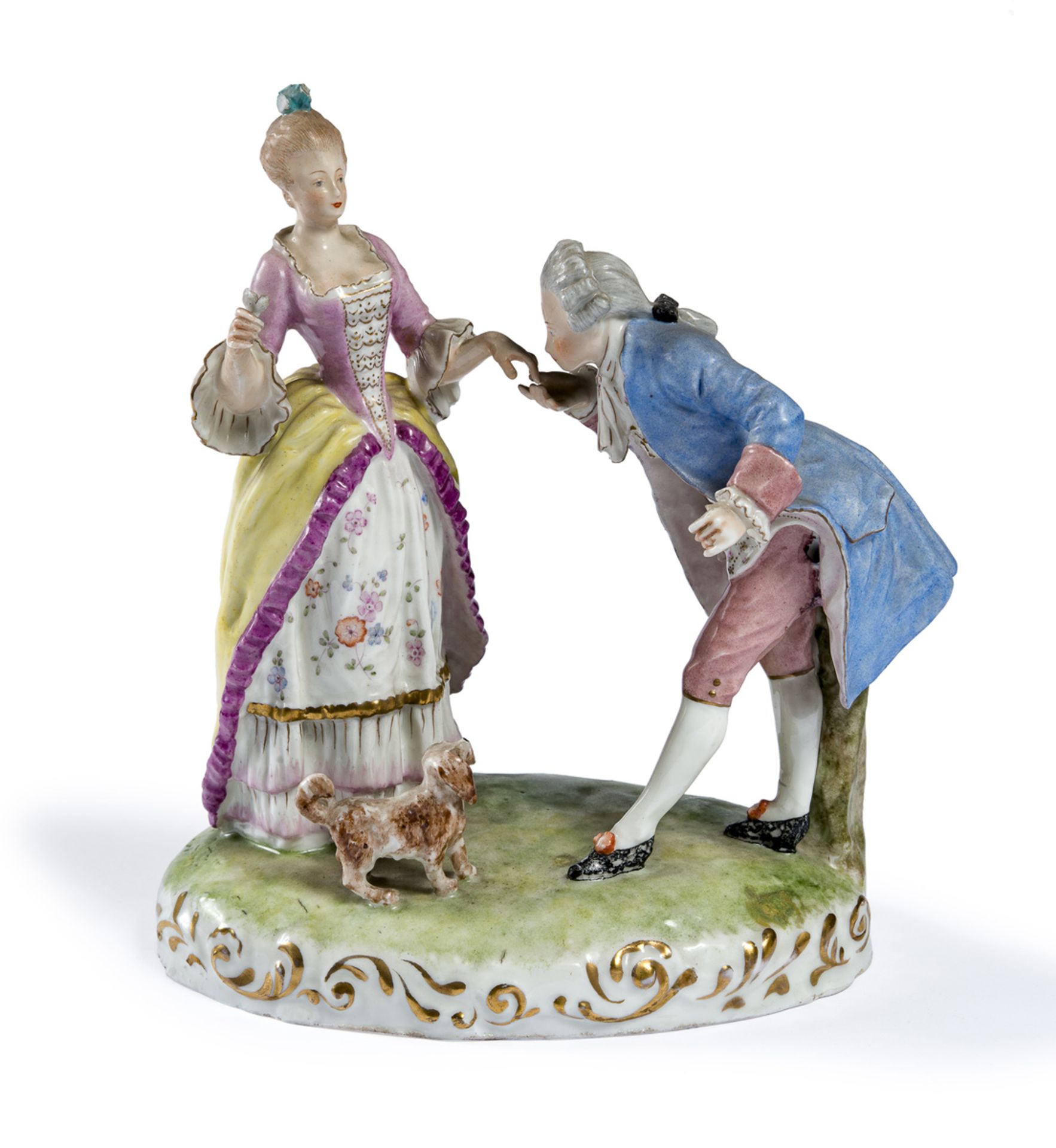 PORCELAIN GROUP GINORI LATE 19TH CENTURY