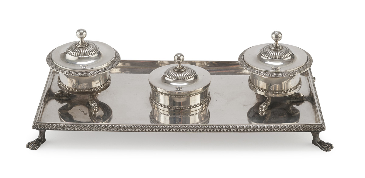 SILVER INKWELL PUNCH LOMBARDO-VENETO MILAN 1812/1835