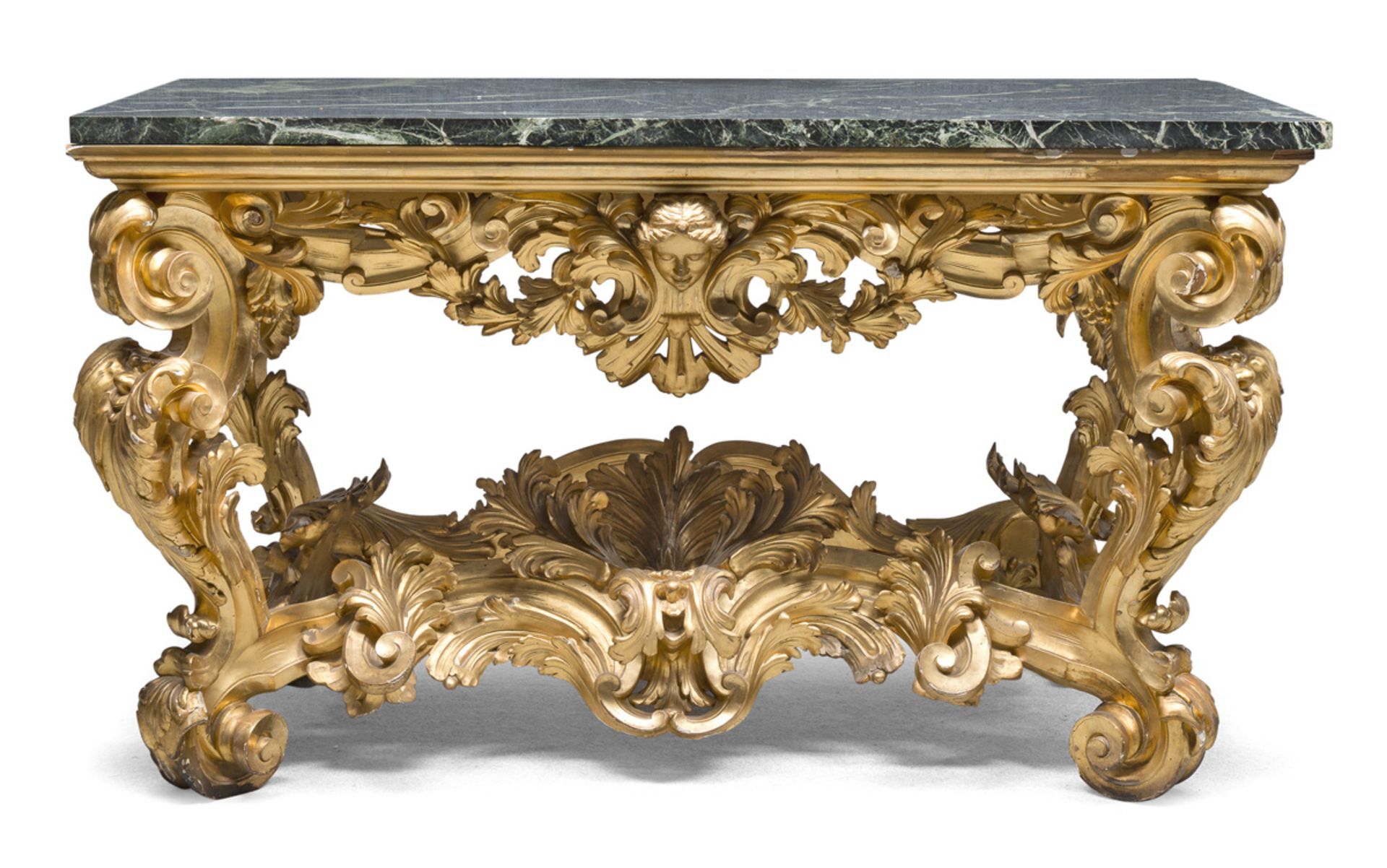 BEAUTIFUL AND RARE GILTWOOD CONSOLE NAPLES BAROQUE PERIOD - Bild 2 aus 2