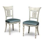 PAIR OF CHAIRS IN LACQUERED WOOD FRANCE EARLY 19TH CENTURY
