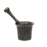 LARGE MORTAR WITH PESTLE 18TH CENTURY