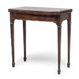 SMALL MAHOGANY GAME TABLE ENGLAND EARLY 20TH CENTURY