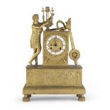 GOLDEN BRONZE TABLE CLOCK early 19th century