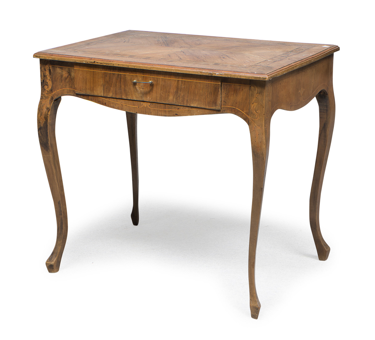 SMALL WALNUT TABLE EMILIA OR TUSCANY 19TH CENTURY