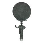 BRONZE MIRROR 20TH CENTURY