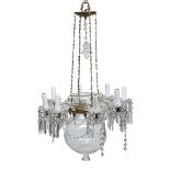 BEAUTIFUL AMPOULE CHANDELIER LATE 19TH CENTURY