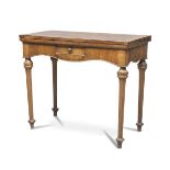 BRIGHT WALNUT GAME TABLE EMILIA 18TH CENTURY