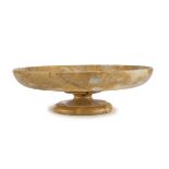 LARGE CENTERPIECE IN YELLOW SIENA MARBLE 20TH CENTURY