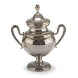 SILVER-PLATED SUGAR BOWL PADUA 20TH CENTURY