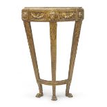 PAIR OF GILTWOOD CORNER CONSOLES NEOCLASSIC PERIOD