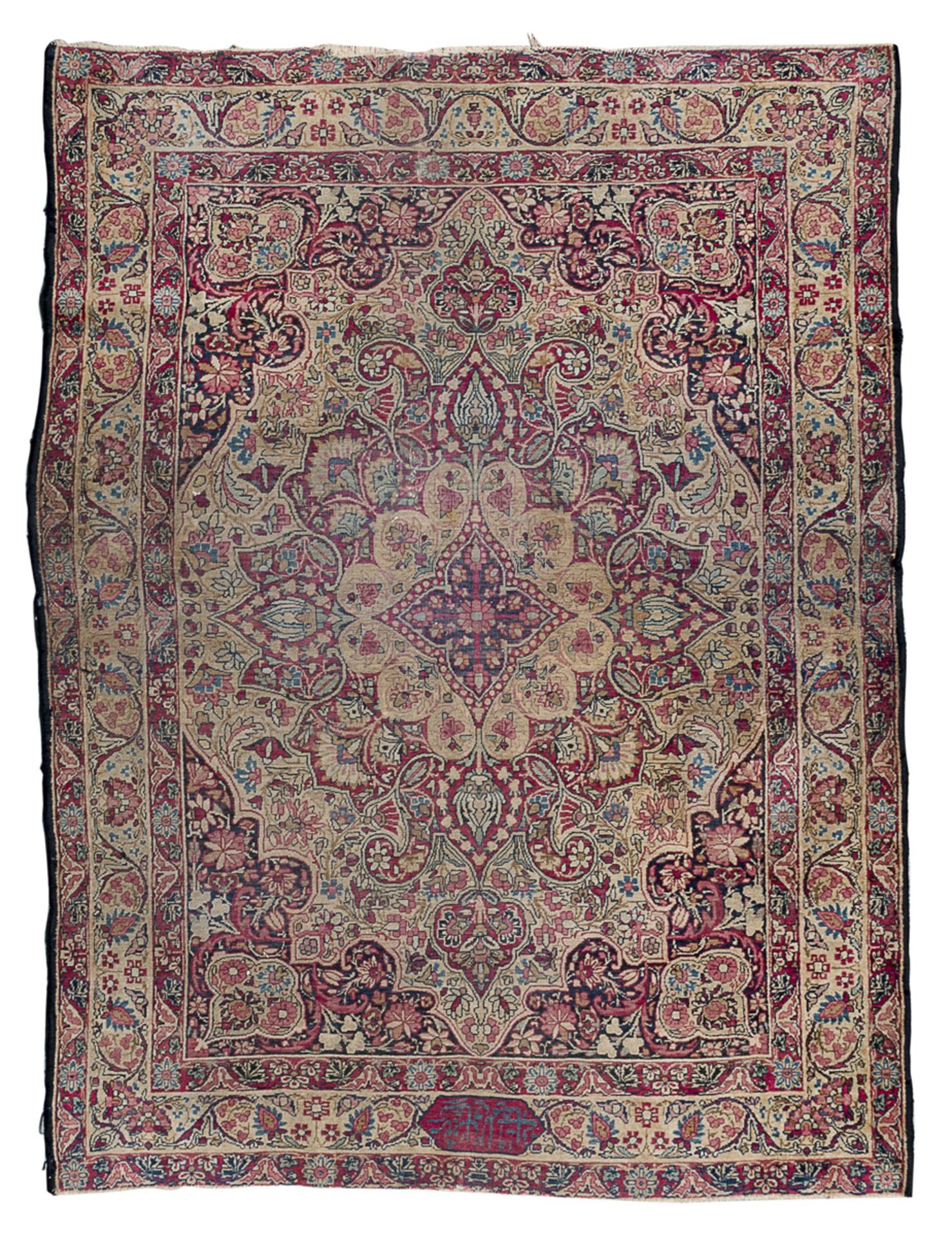 KIRMAN LAVER CARPET LATE 19TH CENTURY