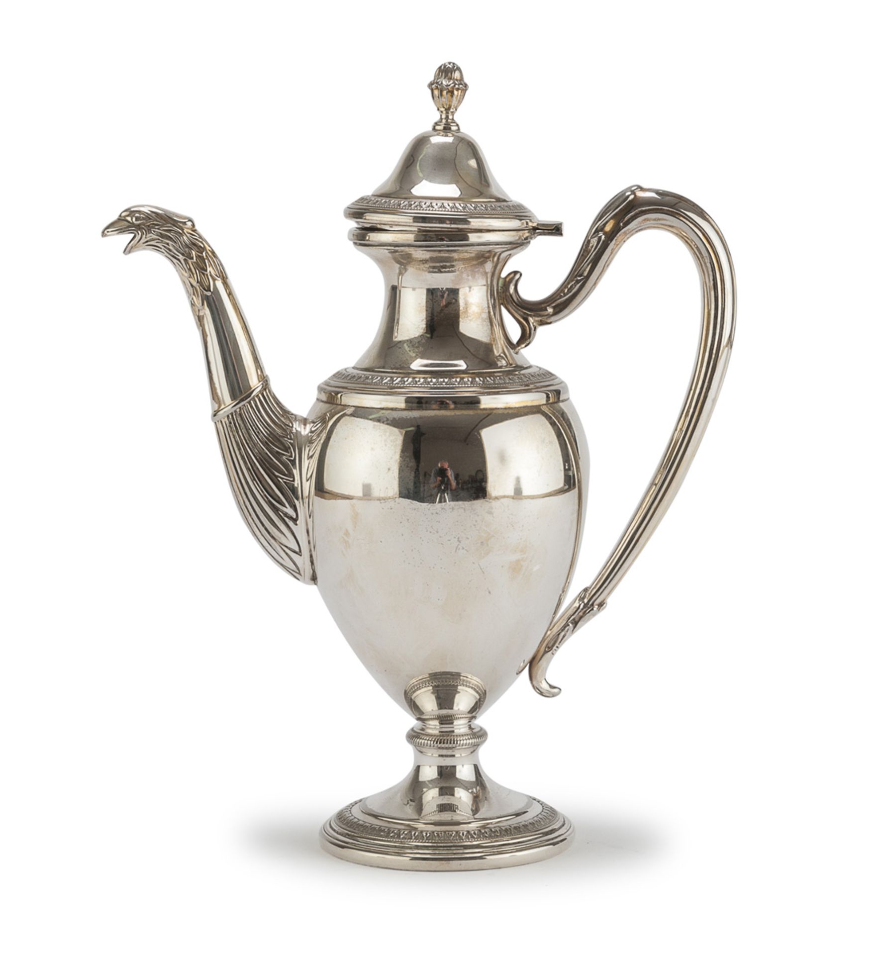 SILVER-PLATED COFFEE POT PADUA 20TH CENTURY