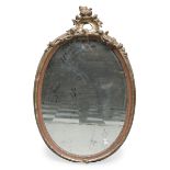 OVAL GILTWOOD MIRROR BAROQUE PERIOD