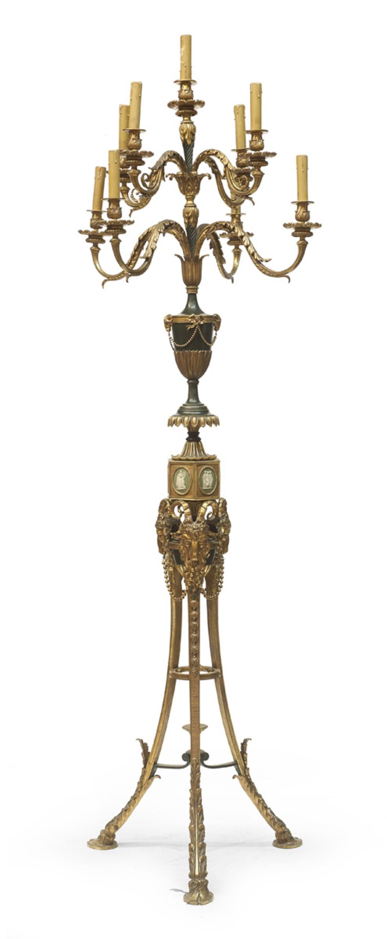 BEAUTIFUL FLOOR CANDELABRA ENGLAND END OF THE GEORGIAN PERIOD