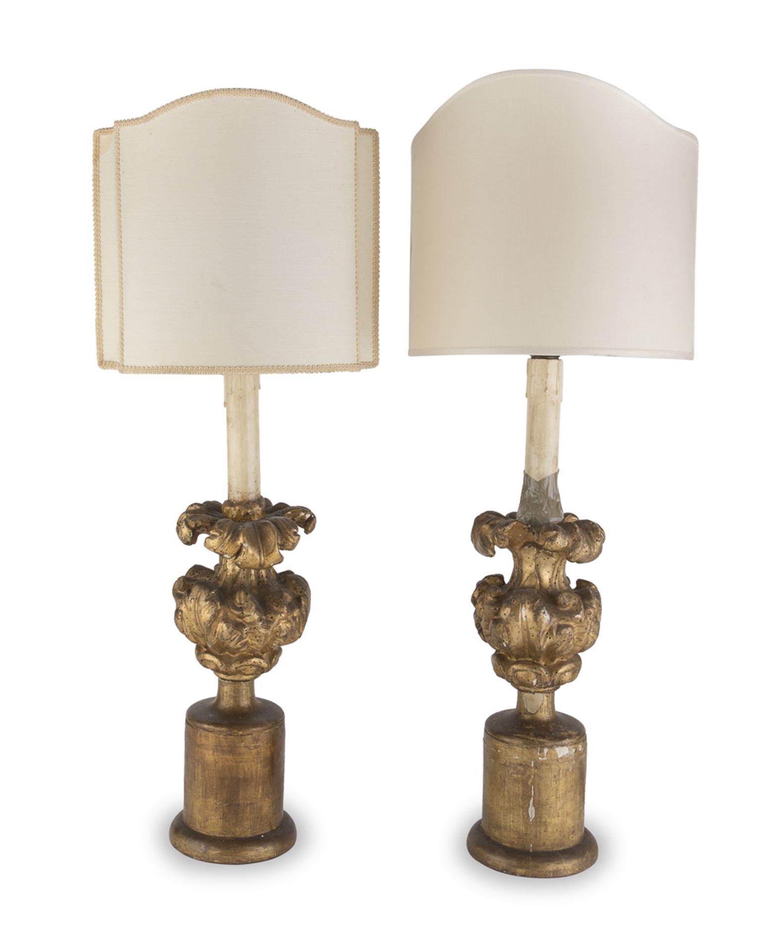 PAIR OF GILTWOOD PORTAPALME 18TH CENTURY