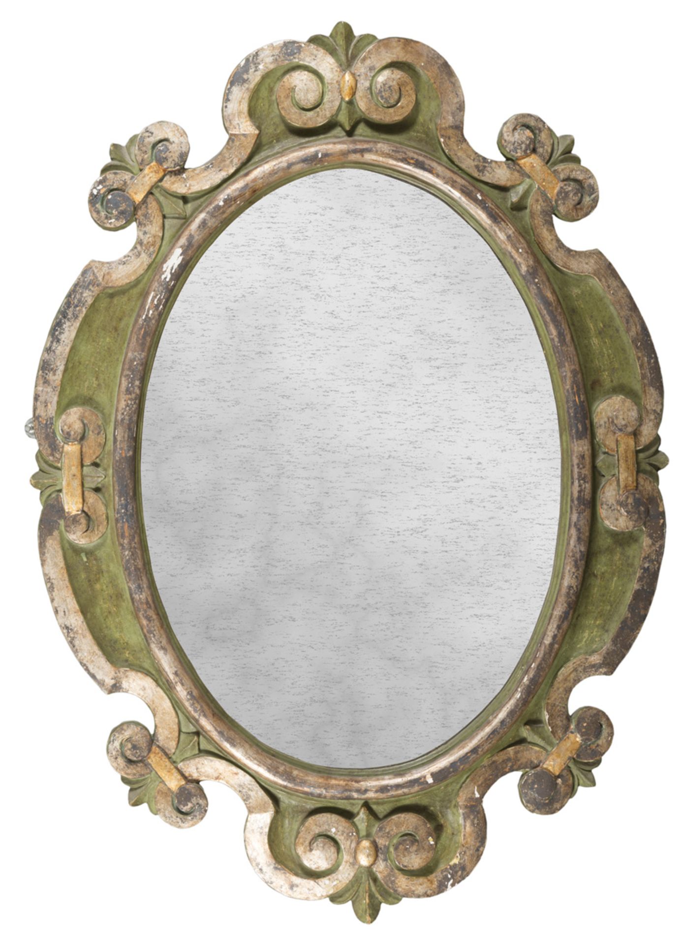 MIRROR IN LACQUERED WOOD EARLY 20TH CENTURY