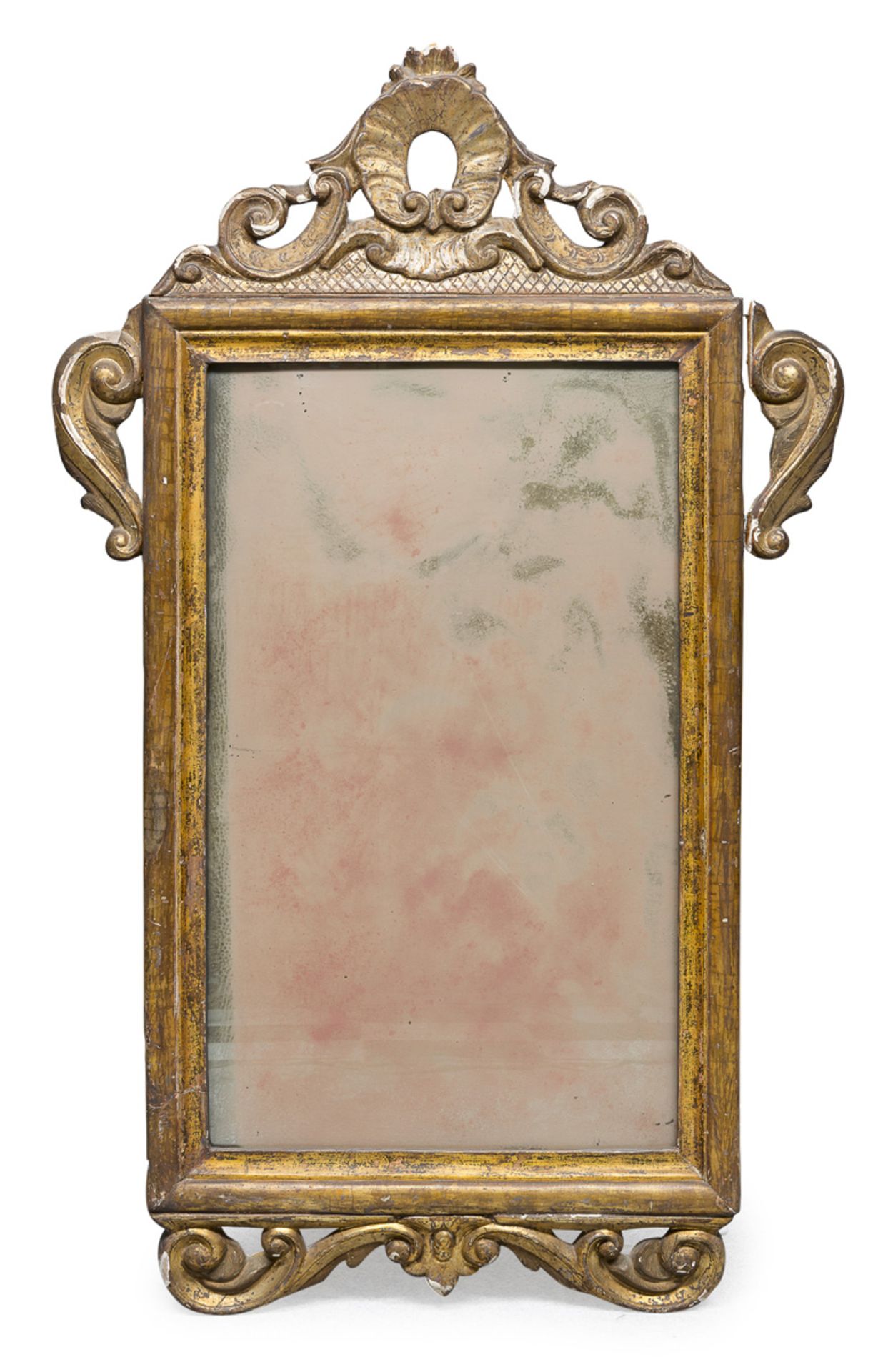 GILTWOOD MIRROR PROBABLY NAPLES END OF THE 18TH CENTURY