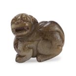 A SMALL CHINESE SCULPTURE OF BIXIE. 20TH CENTURY.