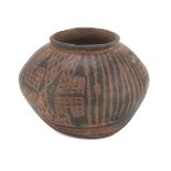 A SOUTH AMERICAN EARTHENWARE JAR. 20TH CENTURY.