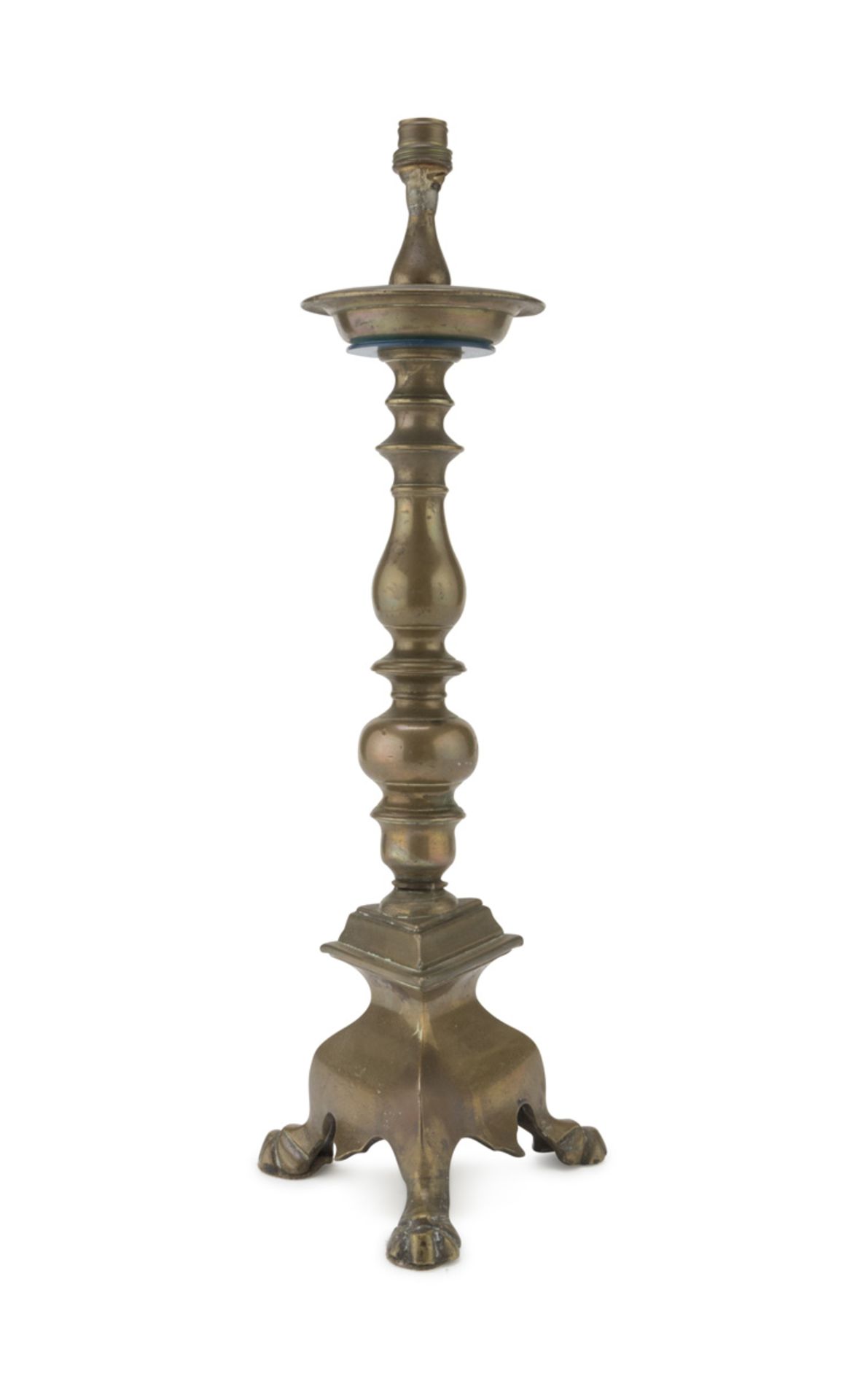 GILDED BRONZE CANDLESTICK LATE 18TH CENTURY