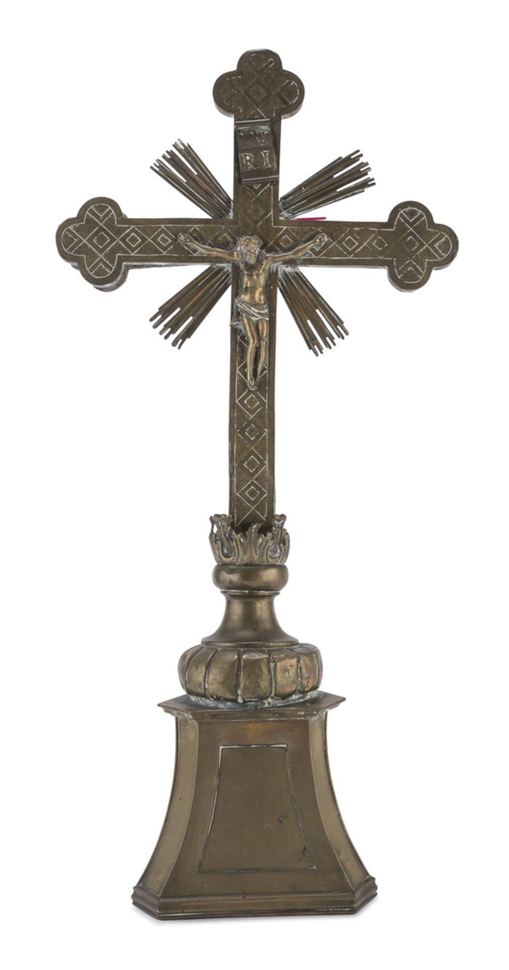 BRASS CRUCIFIX 19TH CENTURY