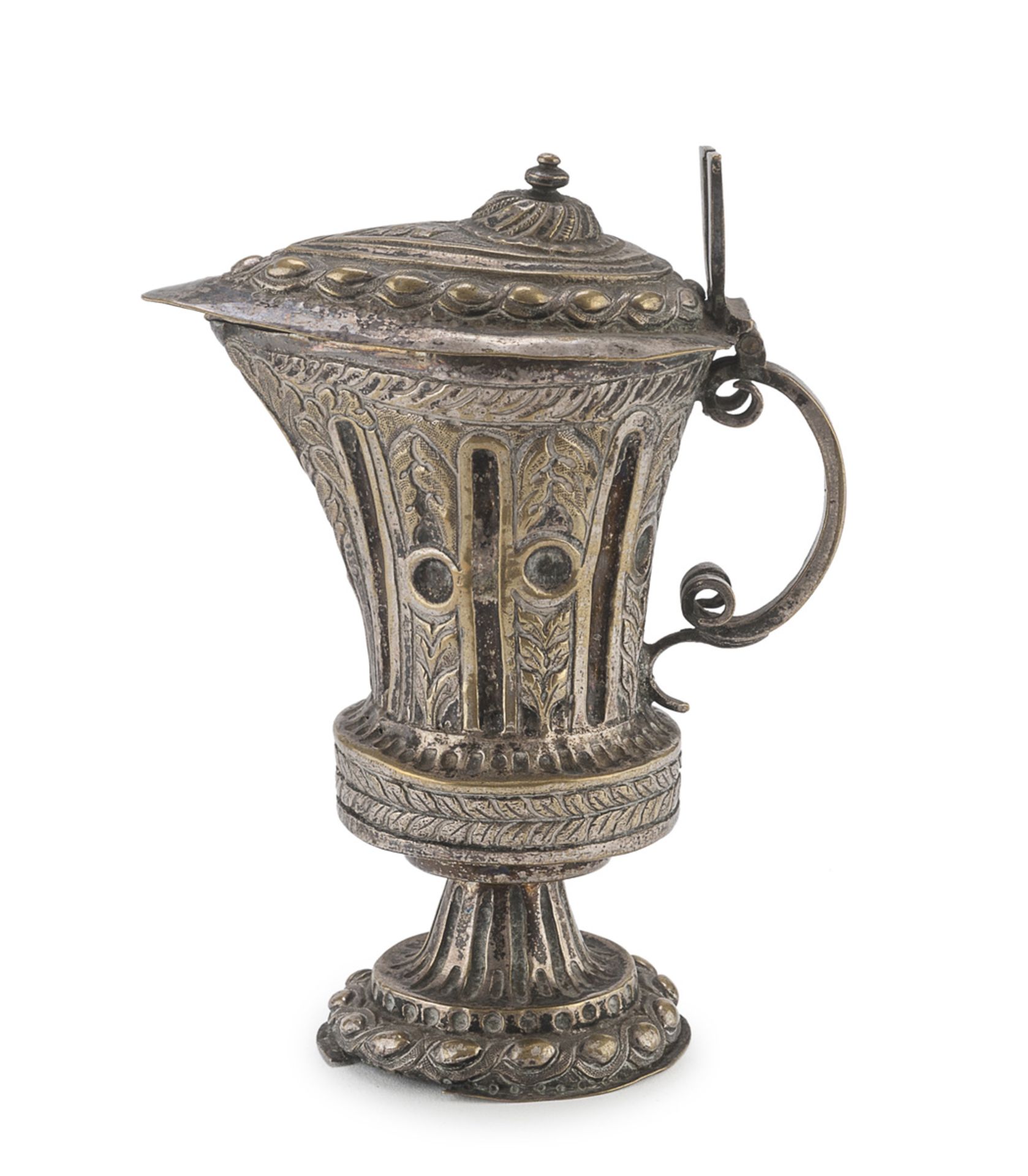 SMALL SILVER-PLATED PITCHER OF THE 18TH CENTURY
