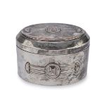 SILVER METAL BOX DEC PERIOD