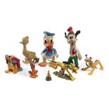 EIGHT DISNEY FIGURES 1970s