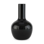 VENINI VASE IN BLACK GLASS 1970