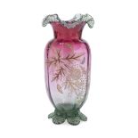 GLASS VASE EARLY 20TH CENTURY