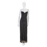 LONG EVENING DRESS RIPA WHITE