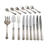 SILVER CUTLERY SERVICE PUNZONE ALESSANDRIA 1944/1968