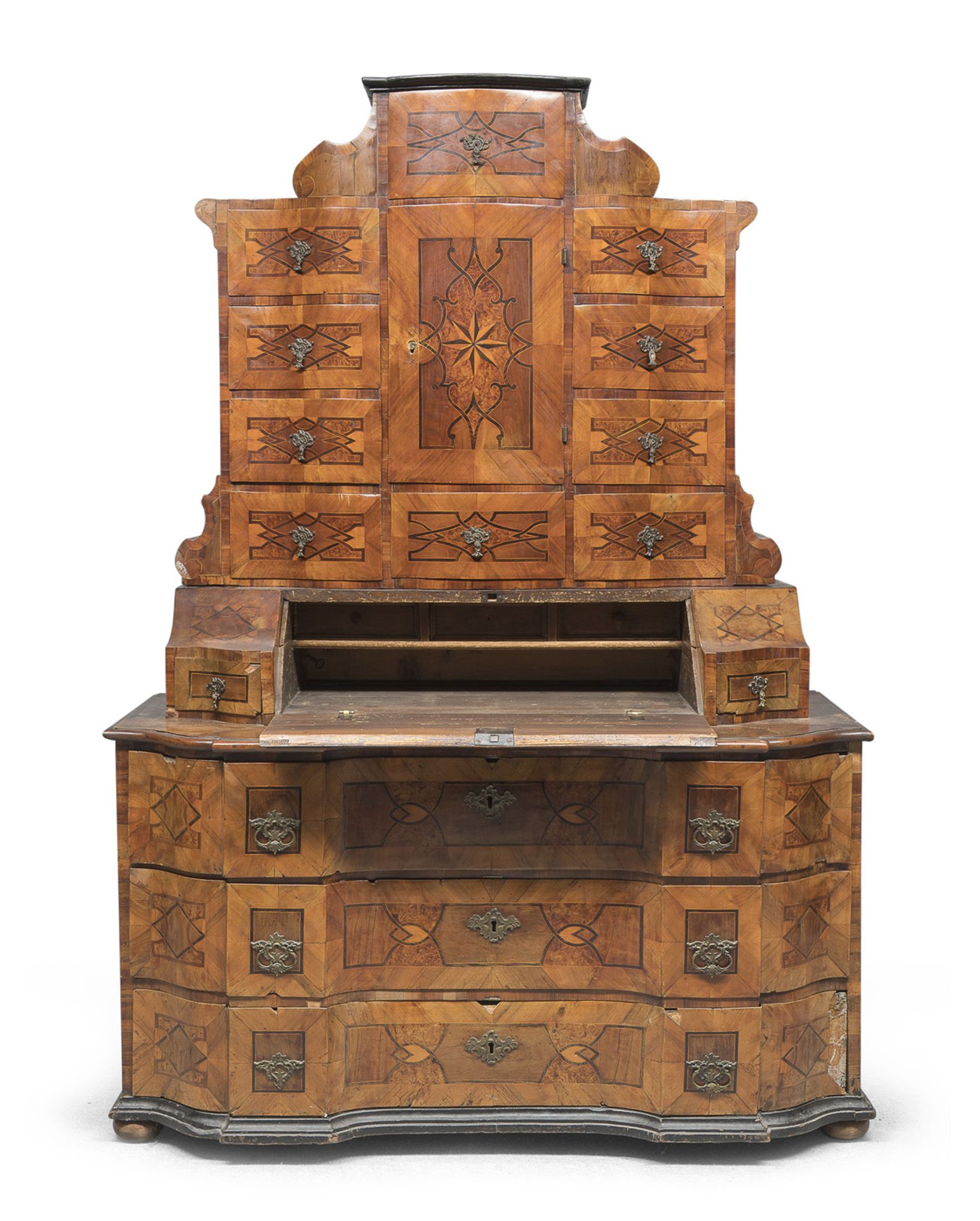 WALNUT TRUMEAU AUSTRIA LATE 18th CENTURY - Bild 2 aus 2