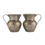 PAIR OF SILVER JUGS PUNZONE PADOVA 1944/1968