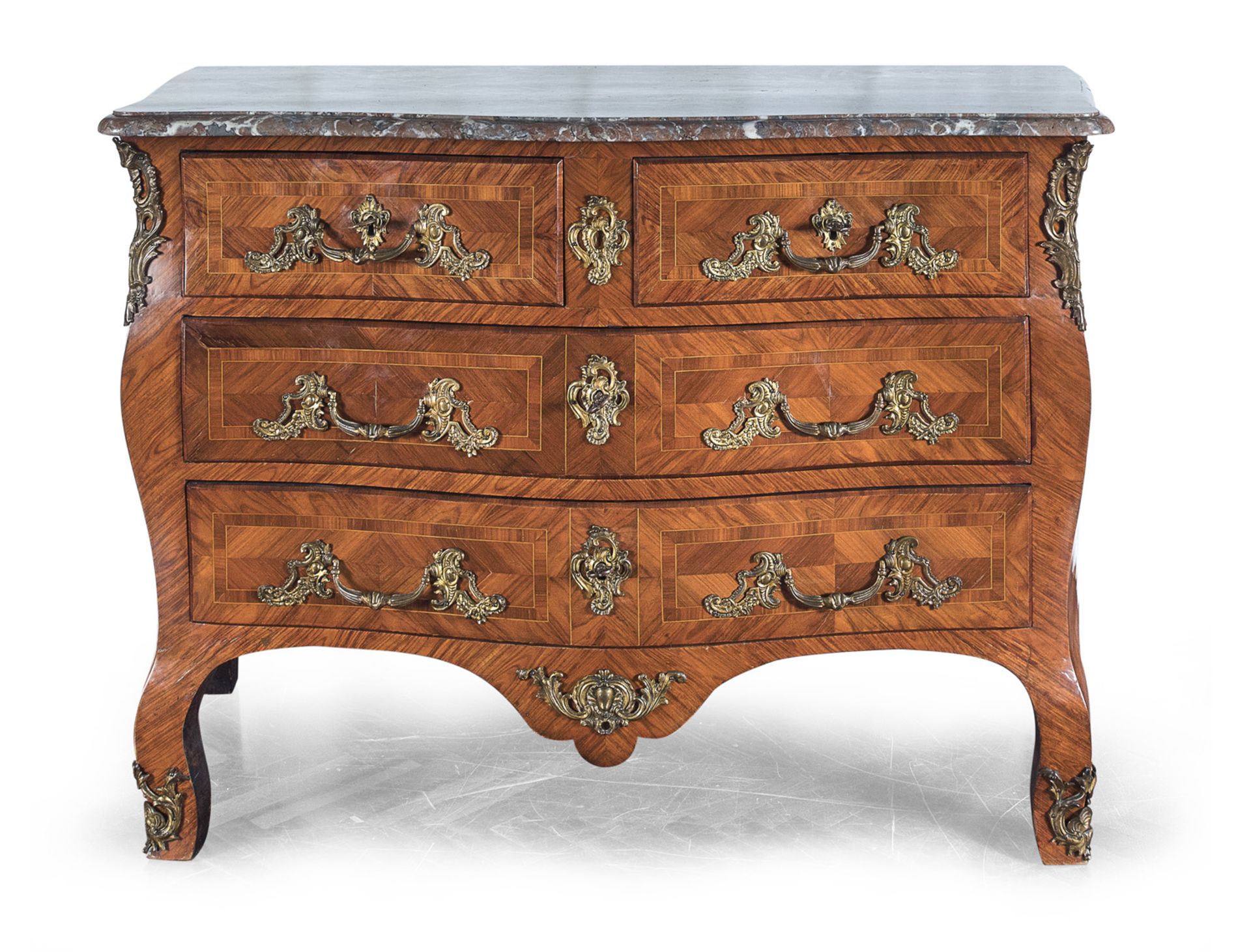 BEAUTIFUL COMMODE IN VIOLET EBONY FRANCE LOUIS XV PERIOD - Bild 2 aus 2