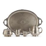 SILVER TEA SERVICE LATE 19th CENTURY