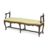 BEAUTIFUL WALNUT BENCH ROME 18th CENTURY