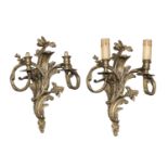 PAIR OF BRONZE APPLIQUES EARLY 20TH CENTURY