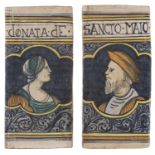 PAIR OF TERRACOTTA TILES CENTRAL ITALY 19th CENTURY