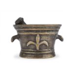 MORTAR WITH PESTLE PROBABLY 18TH CENTURY FLORENCE