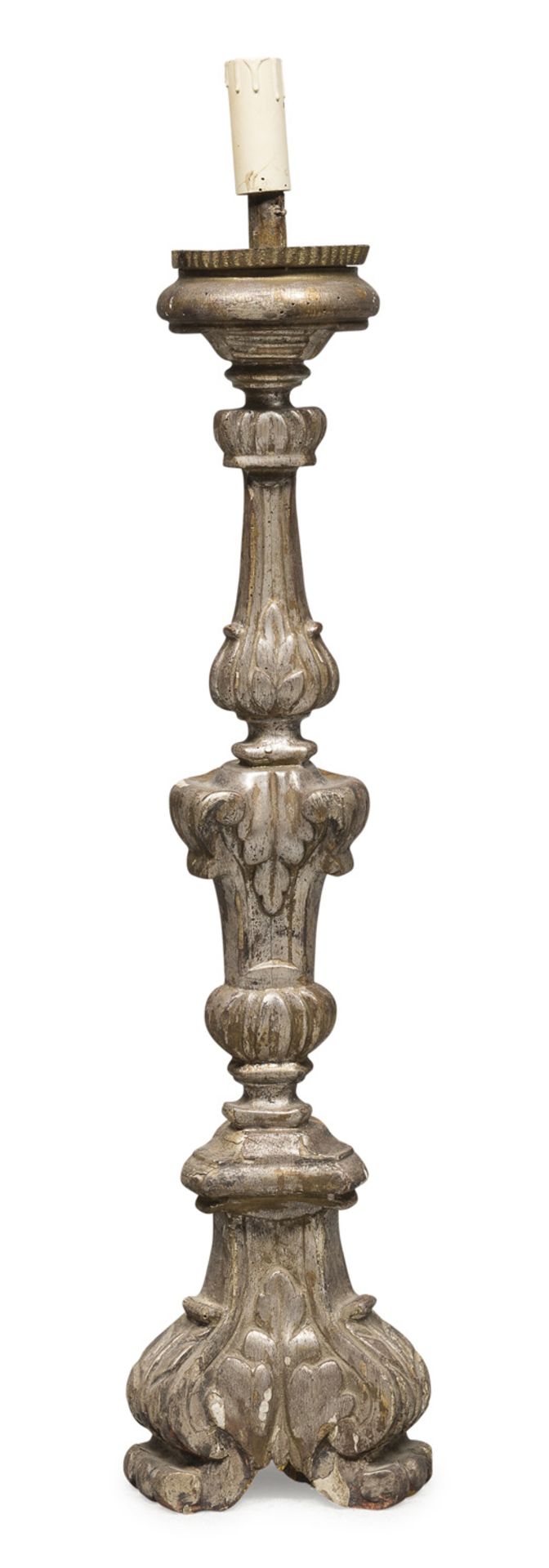 CANDLESTICK IN GILTWOOD 18th CENTURY