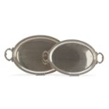 TWO SILVER TRAYS PUNZONE PADOVA 1944/1968