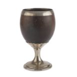 GOBLET IN SILVER AND COCONUT PUNCH DUBLIN 1802