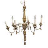 SMALL CHANDELIER IN GILTWOOD 19TH CENTURY