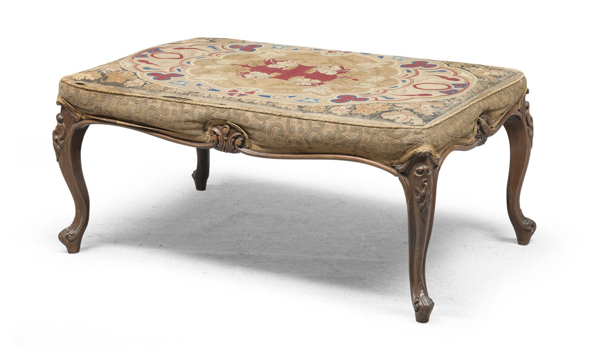 LARGE WALNUT BENCH FRANCE 19th CENTURY