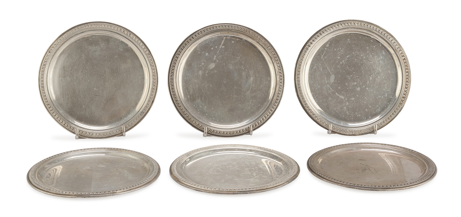 SIX SILVER SAUCERS PUNCH VERCELLI 1944/1968