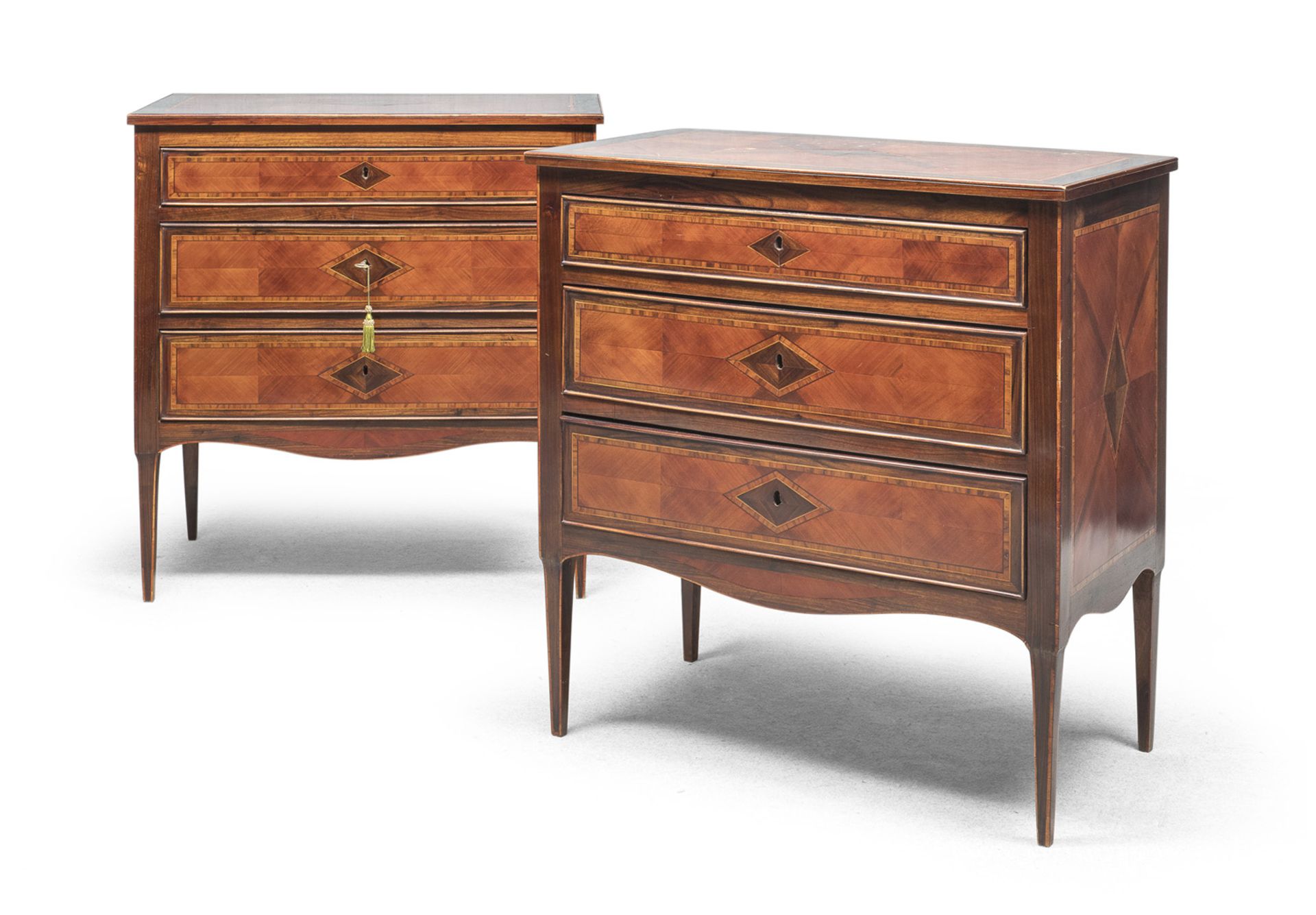 PAIR OF SMALL CHESTS OF DRAWERS 19th CENTURY