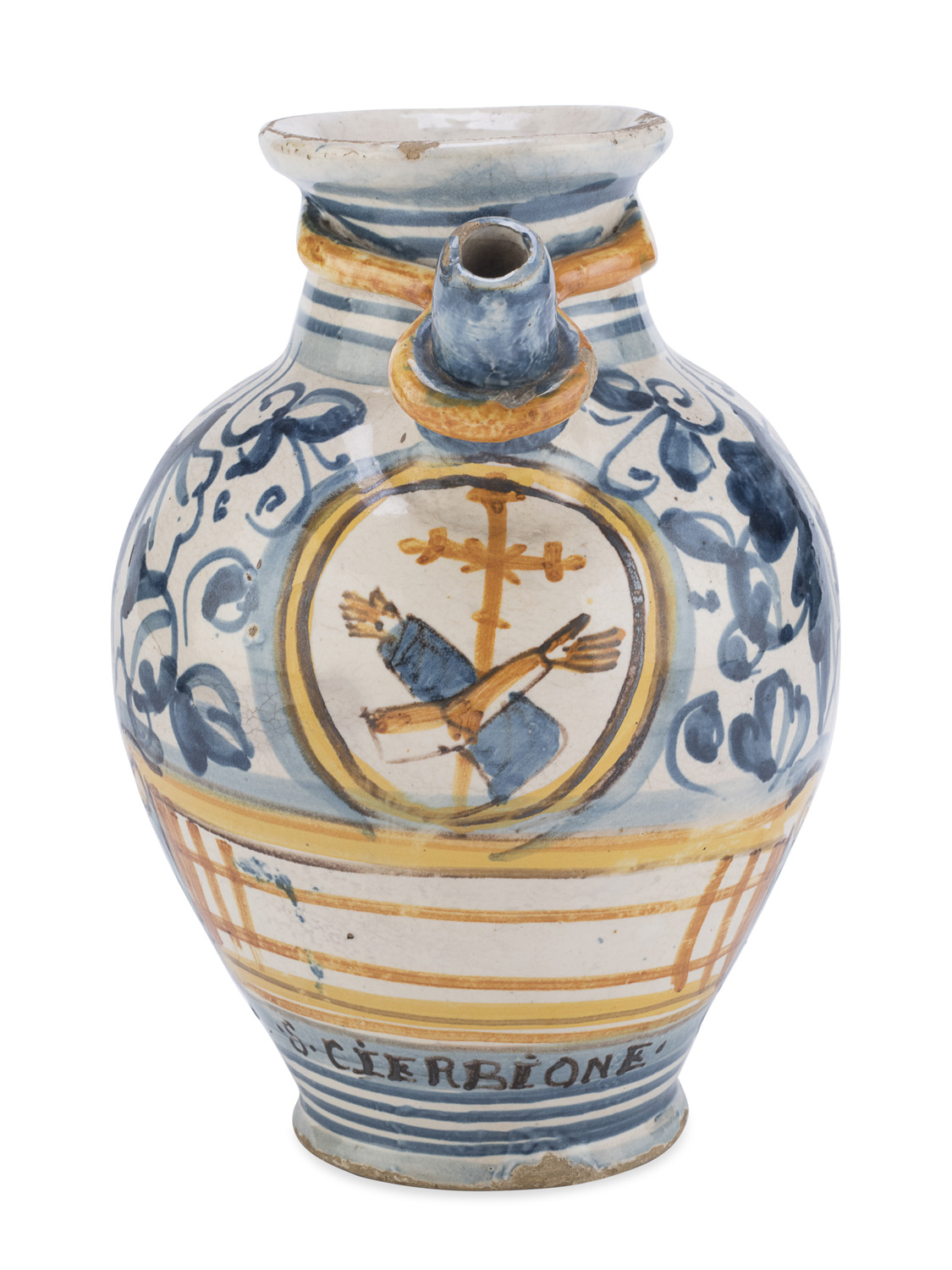 SMALL MAJOLICA JAR MONTELUPO LATE 18TH CENTURY - Image 2 of 2