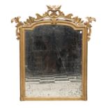 MIRROR IN GILTWOOD ANTIQUE ELEMENTS