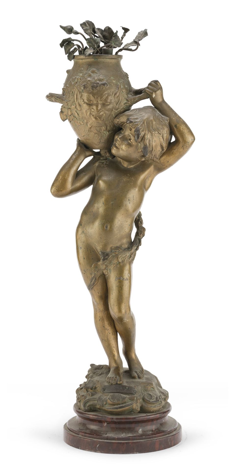 SCULPTURE IN ANTIMONY NAPLES LATE 19TH CENTURY